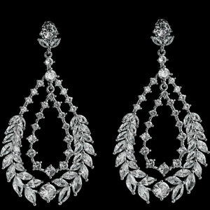 ESE EARRINGS - SuReina Bridal ESE EARRINGS SILVER Bridal Earrings