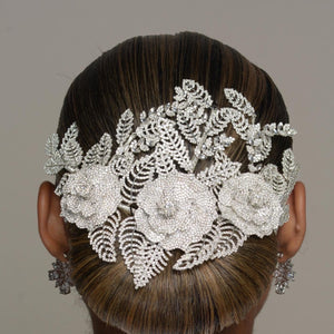 JAYNE HEADPIECE - SuReina Bridal JAYNE HEADPIECE Silver Bridal Headpiece